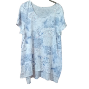 Purejill Patchwork Print Tee size L